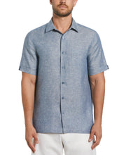 Linen Cross Dye Shirt (Ensign Blue) 