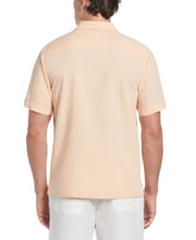 Color Block Embroidery Shirt (Peach Nougat) 