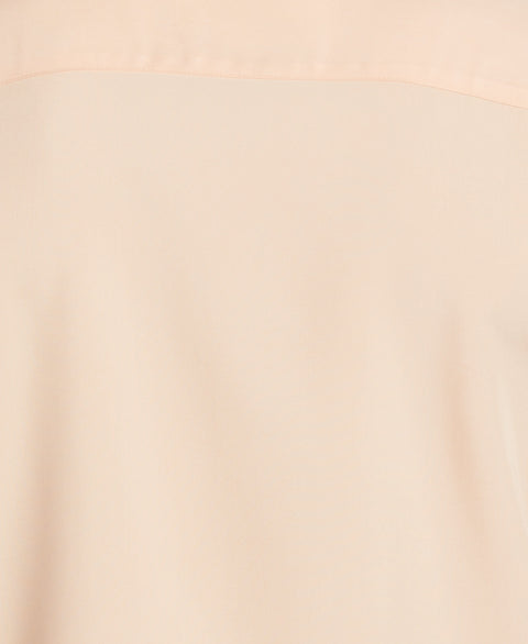 Color Block Embroidery Shirt (Peach Nougat) 
