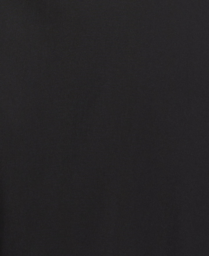 Color Block Embroidery Shirt (Jet Black) 