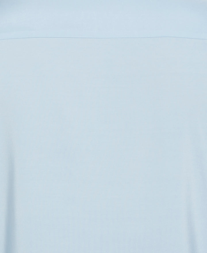 Contrast Panel Camp Collar Shirt (Dream Blue) 