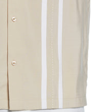 Contrast Panel Camp Collar Shirt (Irish Cream) 
