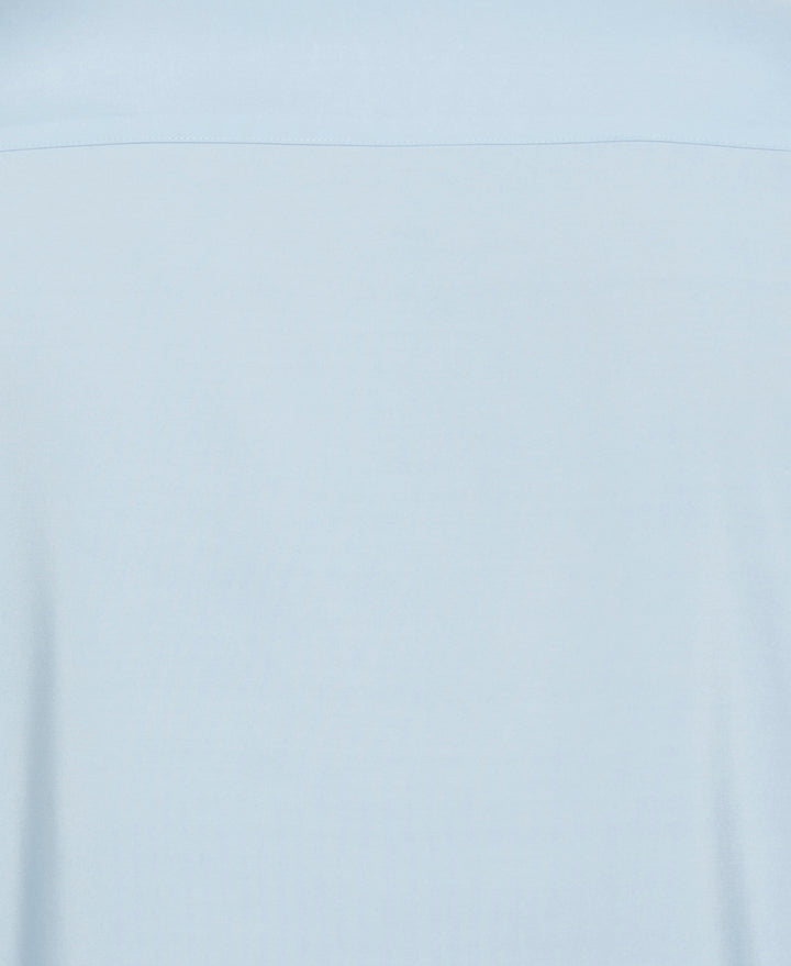 Contrast Panel Camp Collar Shirt (Dream Blue) 