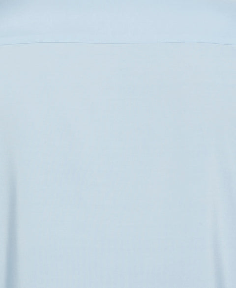 Contrast Panel Camp Collar Shirt (Dream Blue) 