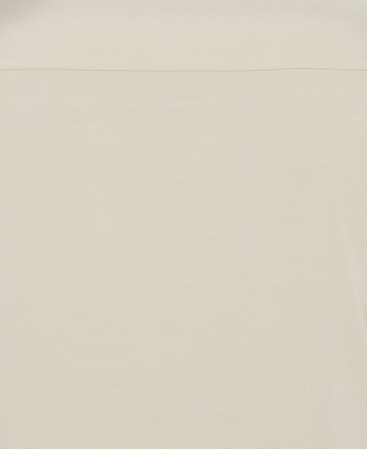 Contrast Panel Camp Collar Shirt (Irish Cream) 
