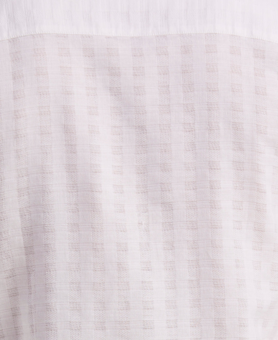 Cotton Blend Geo Embroidered Shirt (Brilliant White) 