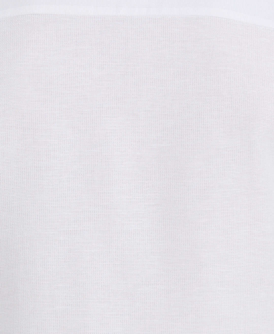 Cotton-Linen Blend Panel Shirt (Brilliant White) 