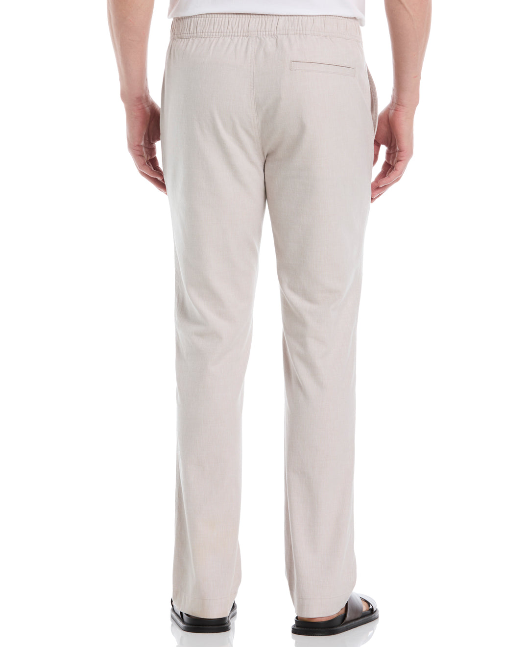 Cotton Linen Flat Front Pant (Island Fossil) 