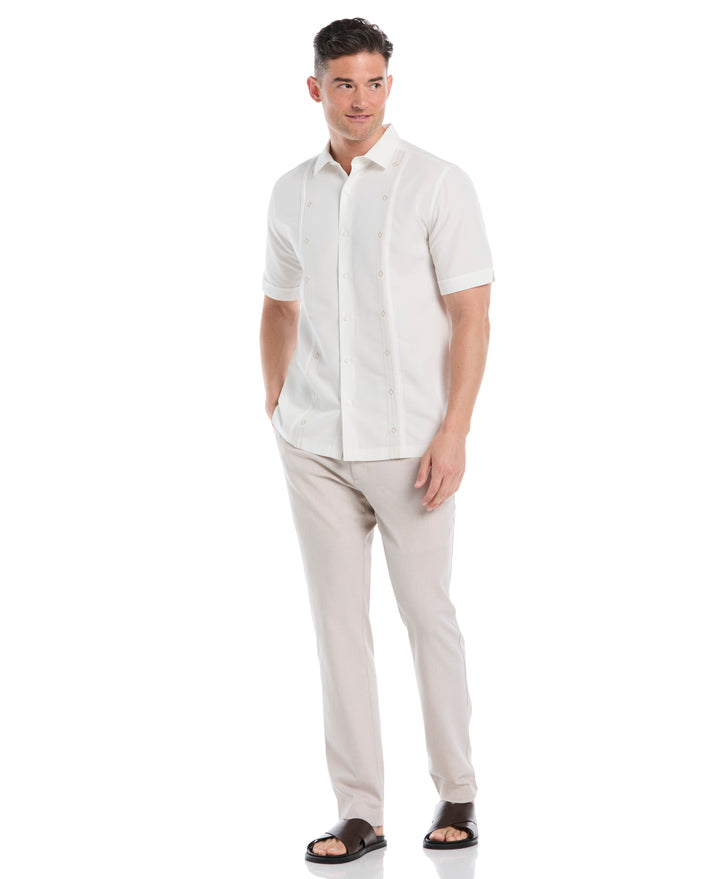 Cotton Linen Flat Front Pant (Island Fossil) 