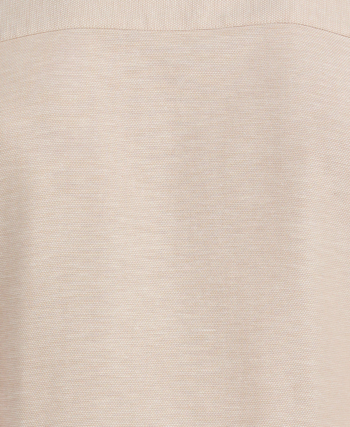 Cotton Linen Dobby Panel Shirt (Savannah Tan) 