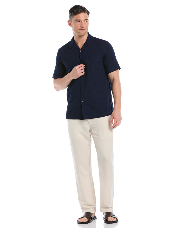 Cotton Medallion Dobby Shirt (Dress Blues) 