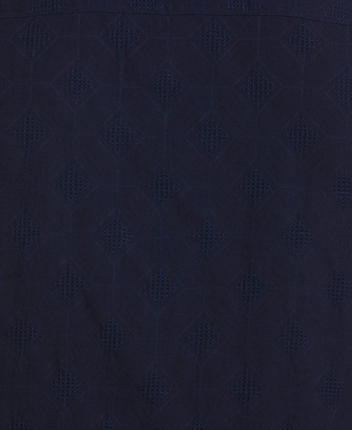 Cotton Medallion Dobby Shirt (Dress Blues) 