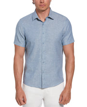 Cross Hatch Pattern Shirt (Aegean Blue) 