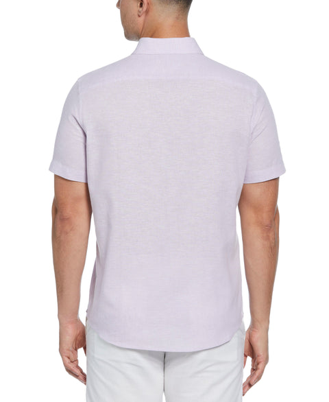 Cross Hatch Pattern Shirt (Pastel Lilac) 