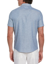 Cross Hatch Pattern Shirt (Aegean Blue) 