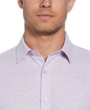 Cross Hatch Pattern Shirt (Pastel Lilac) 