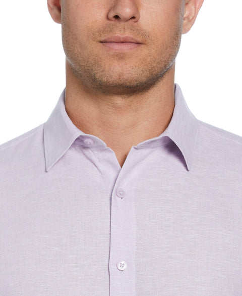 Cross Hatch Pattern Shirt (Pastel Lilac) 