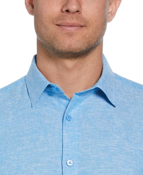 Cross Hatch Pattern Shirt (Malibu Blue) 