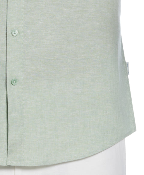 Cross Hatch Pattern Shirt (Basil) 