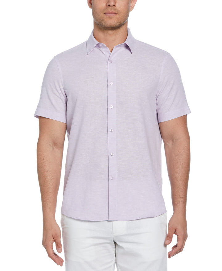 Cross Hatch Pattern Shirt (Pastel Lilac) 