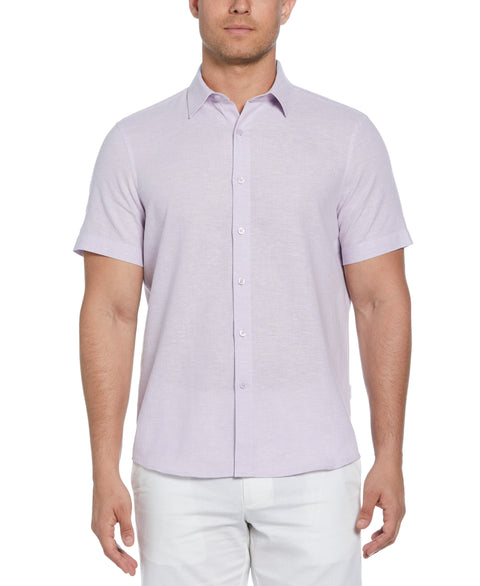 Cross Hatch Pattern Shirt (Pastel Lilac) 