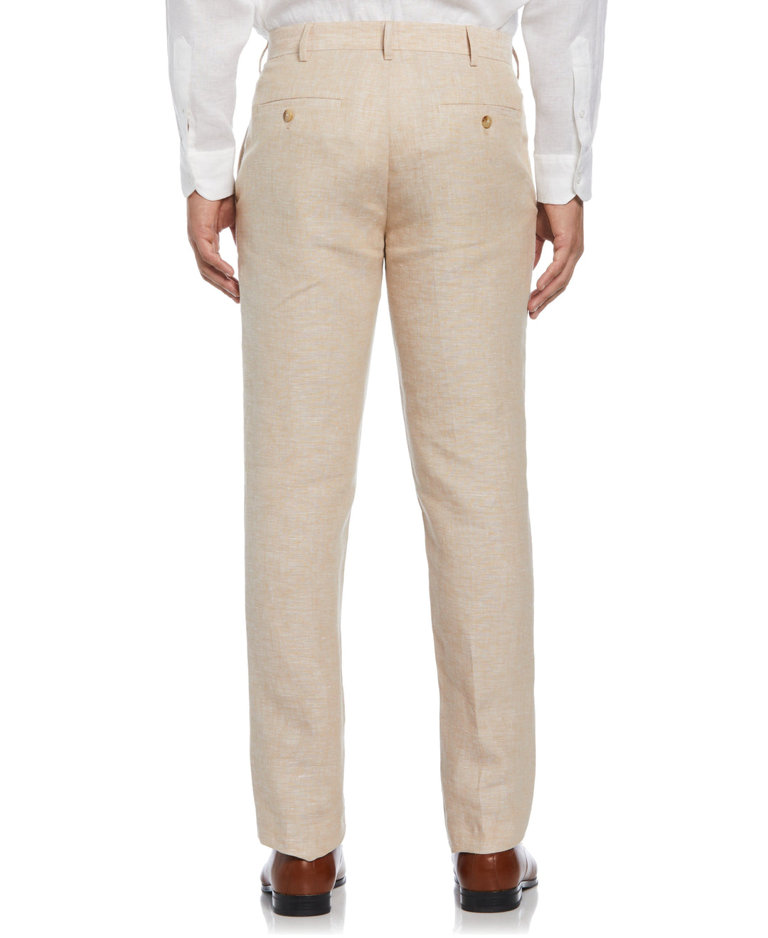 Delave Linen Flat Front Pant (Incense) 
