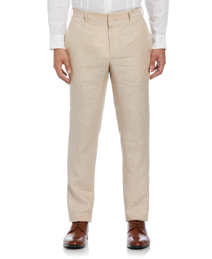 Delave Linen Flat Front Pant (Incense) 