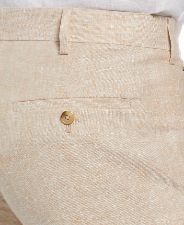 Delave Linen Flat Front Pant (Incense) 