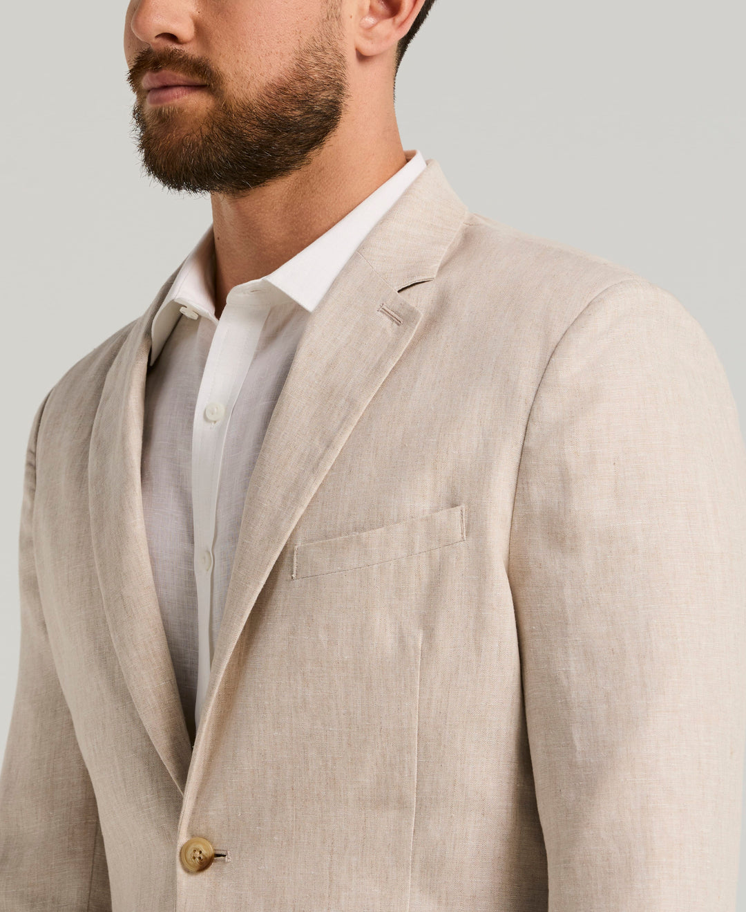 Delave Linen Sport Coat (Natural Linen) 