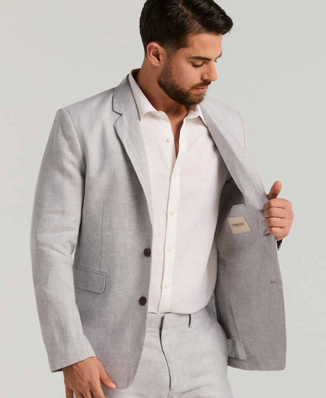 Delave Linen Sport Coat (Sleet) 
