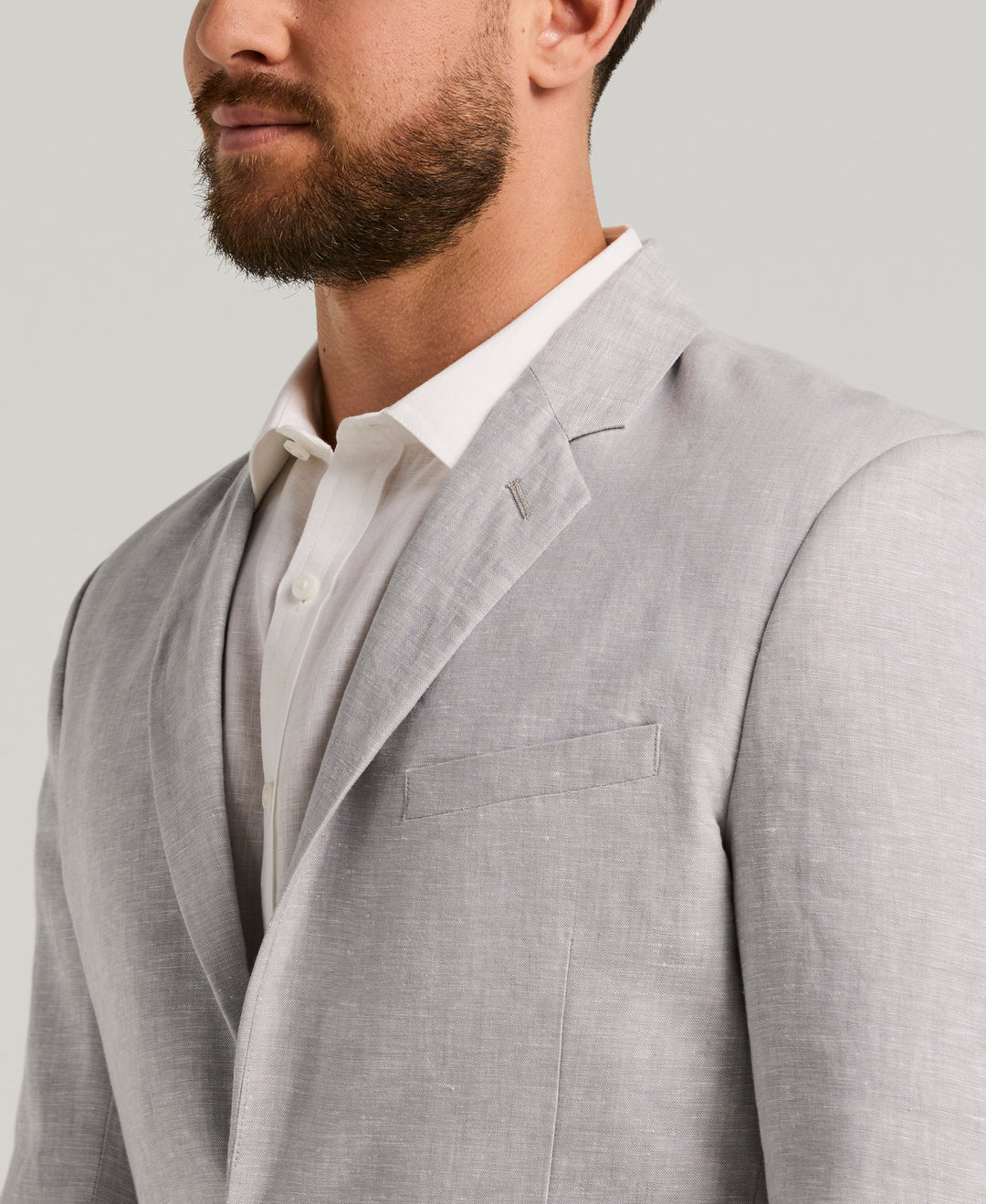 Delave Linen Sport Coat (Sleet) 