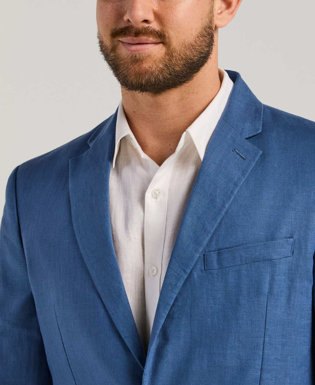 Linen Delave Sport Coat (True Navy) 