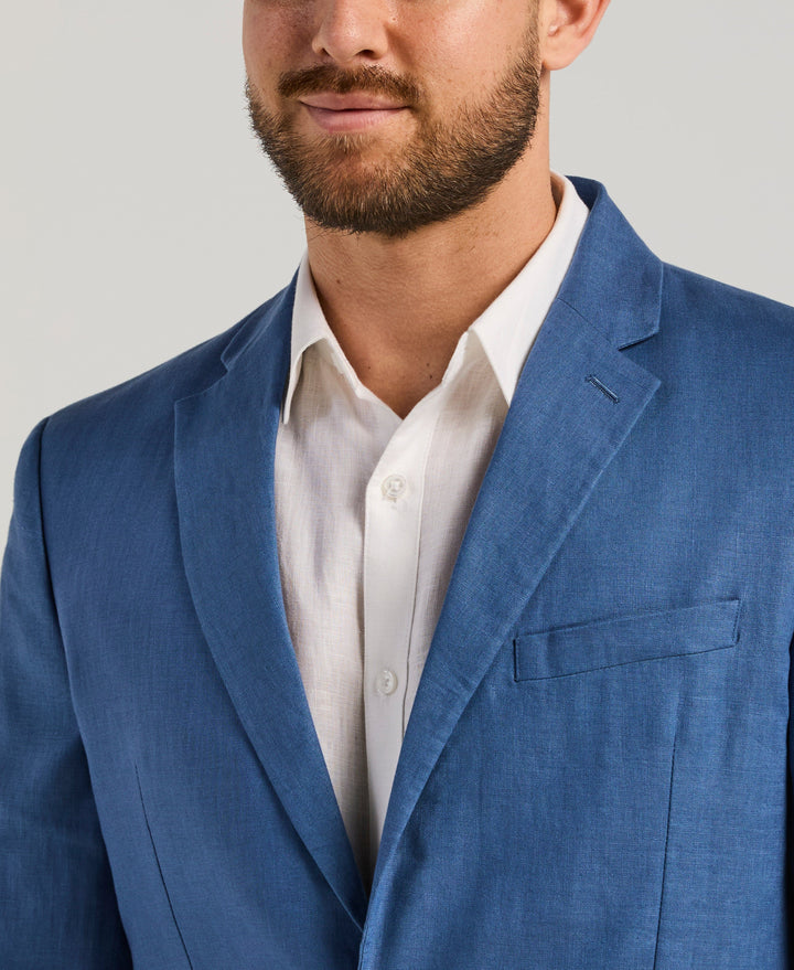 Linen Delave Sport Coat (True Navy) 
