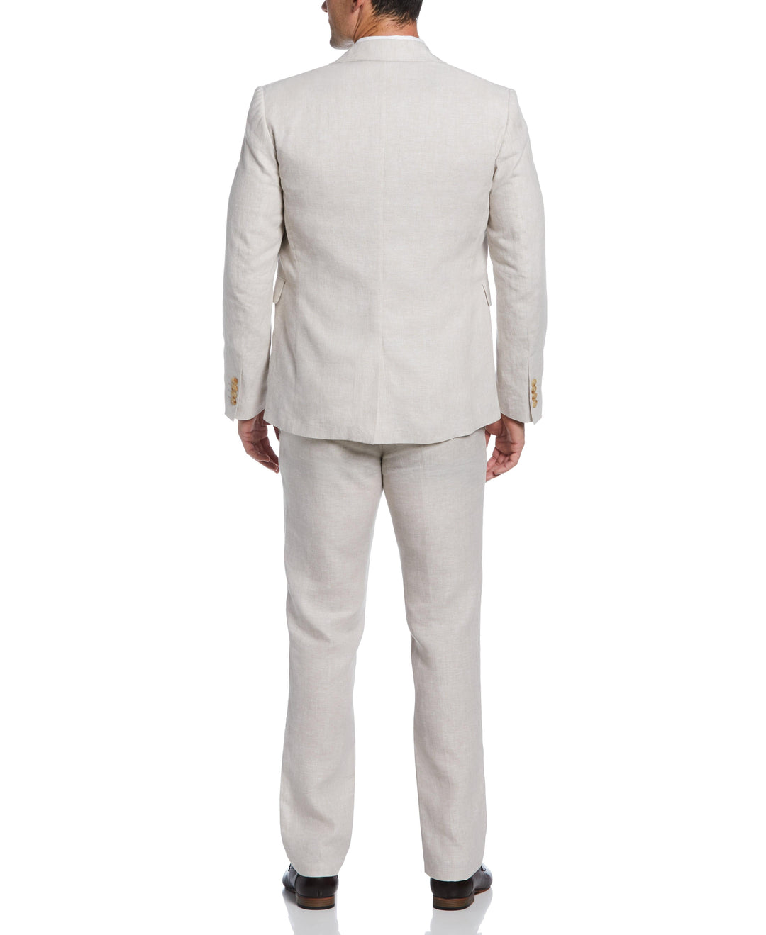 Delave Natural Linen Suit-Suit Set-Cubavera Collection