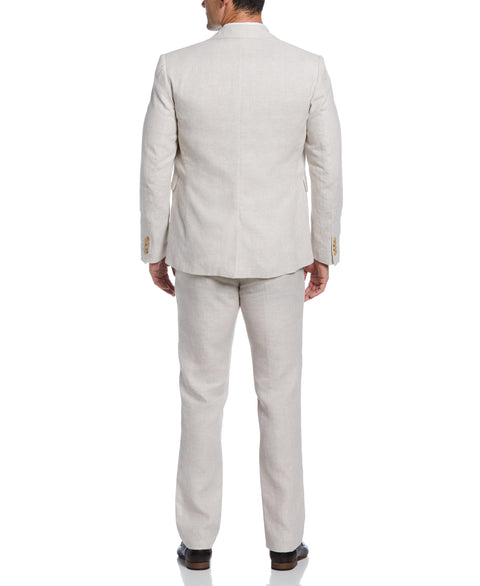 Delave Natural Linen Suit-Suit Set-Cubavera Collection