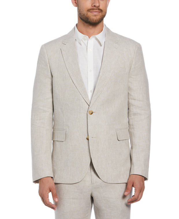 Delave Natural Linen Suit-Suit Set-Cubavera Collection