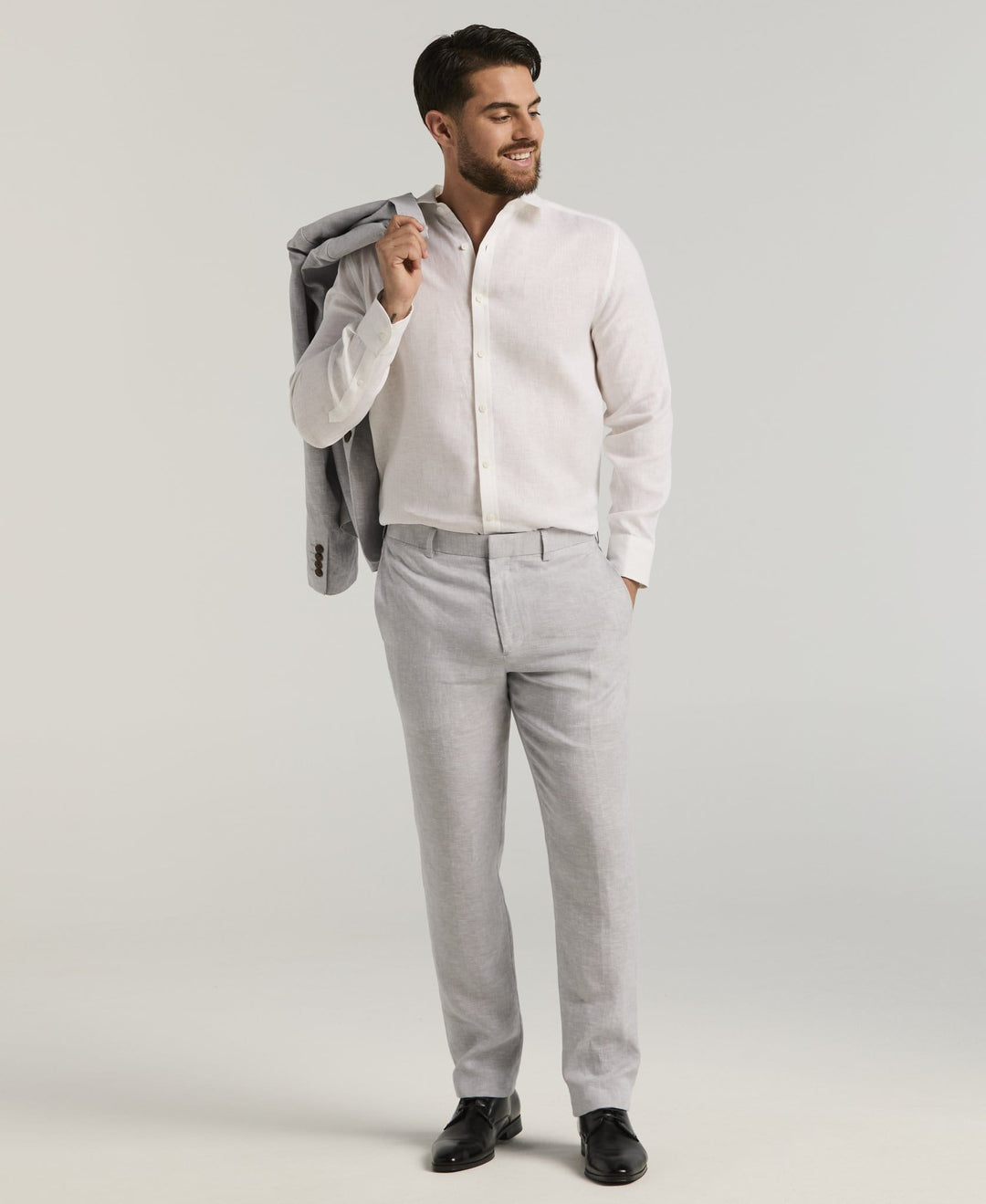 Delave Sleet Linen Suit-Suit Set-Fast Bundle