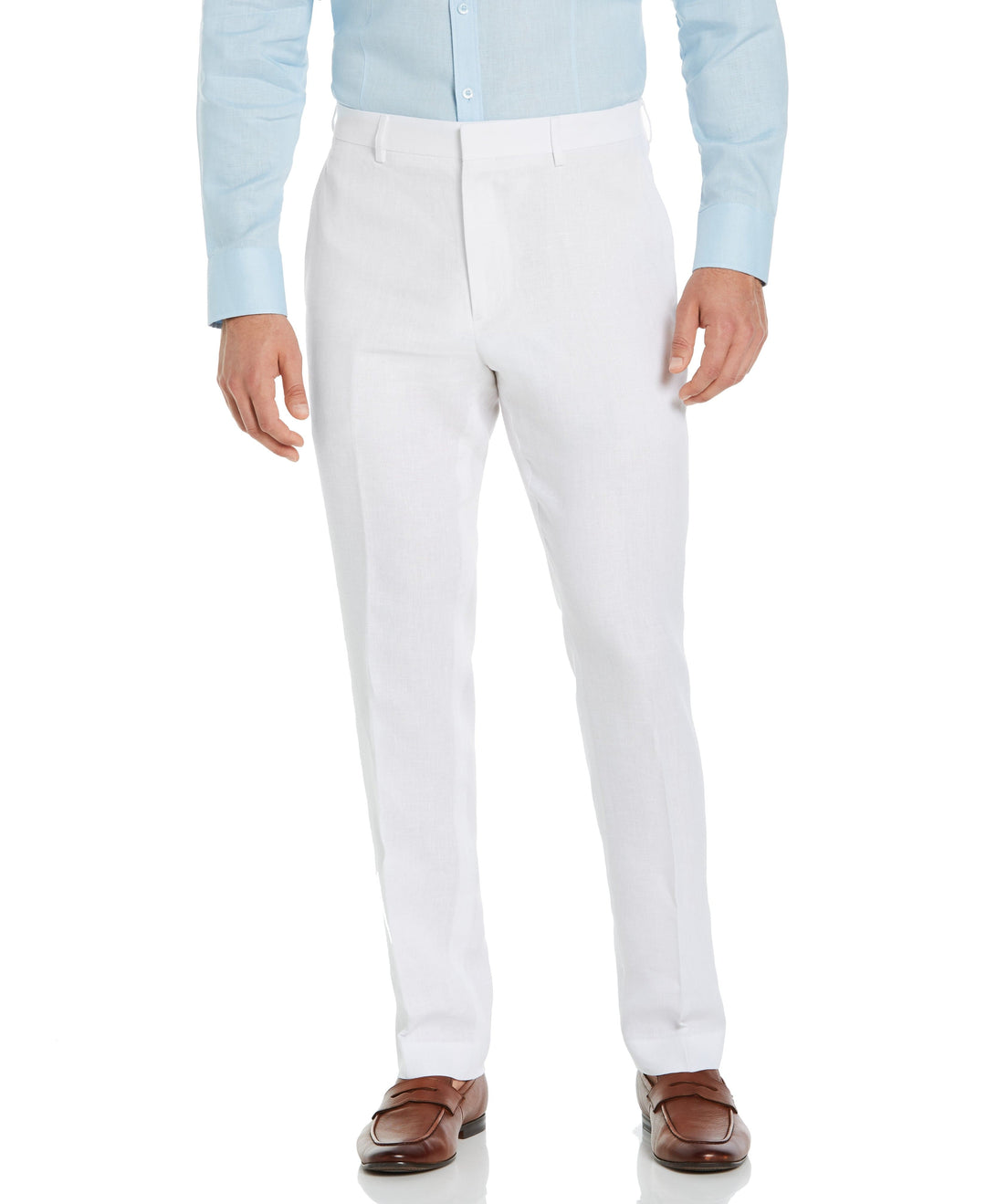 Delave White Linen Suit-Suit Set-Cubavera Collection