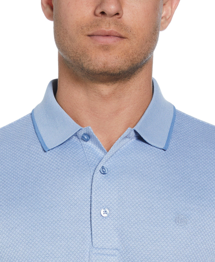 Diamond Jacquard Polo Shirt (Xenon Blue) 