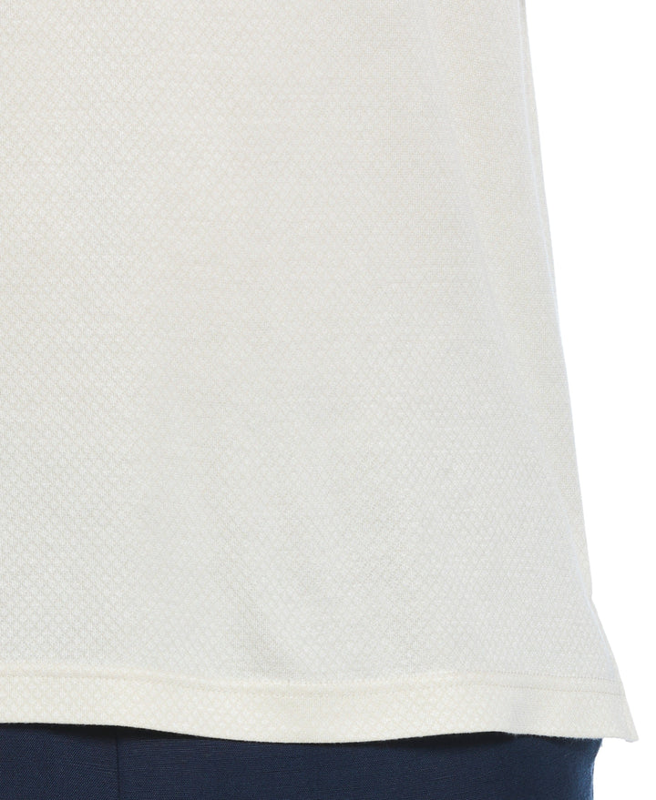 Diamond Jacquard Polo Shirt (Egret) 