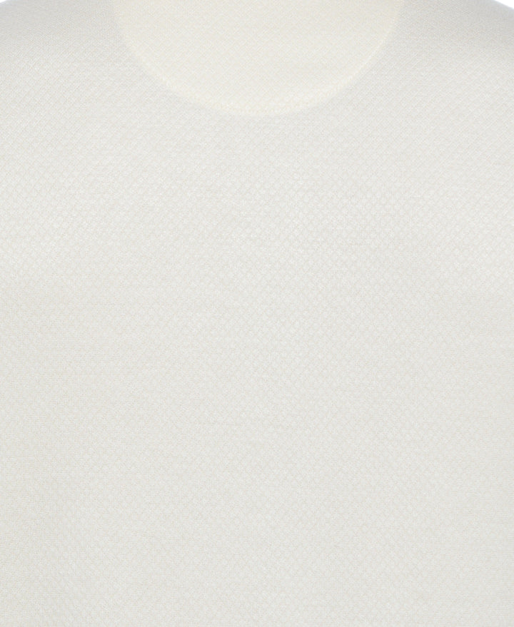 Diamond Jacquard Polo Shirt (Egret) 