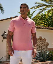 Diamond Jacquard Polo Shirt-Polos-Cubavera
