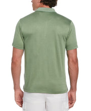 Diamond Jacquard Patterned Polo Shirt (Basil) 
