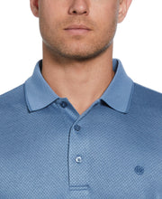 Diamond Jacquard Polo Shirt (Blue Shadow) 