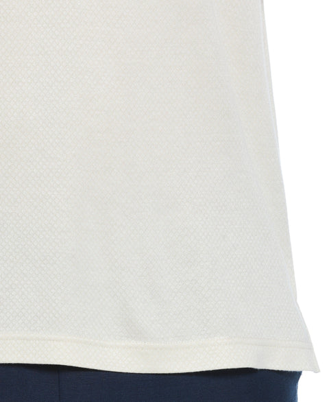 Diamond Jacquard Polo Shirt (Egret) 