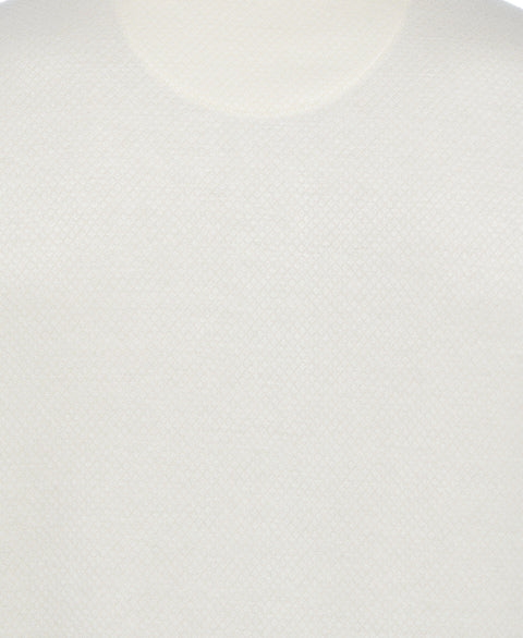 Diamond Jacquard Polo Shirt (Egret) 
