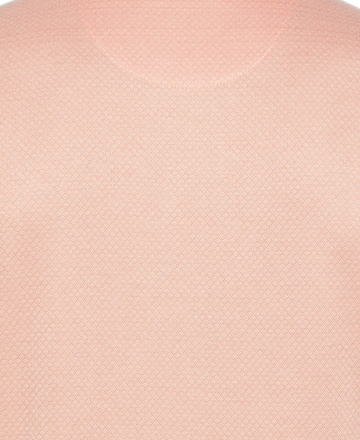 Diamond Jacquard Polo Shirt (Tropical Peach) 