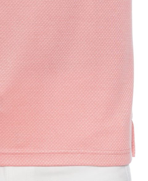 Diamond Jacquard Patterned Polo Shirt (Pink Dolphin) 