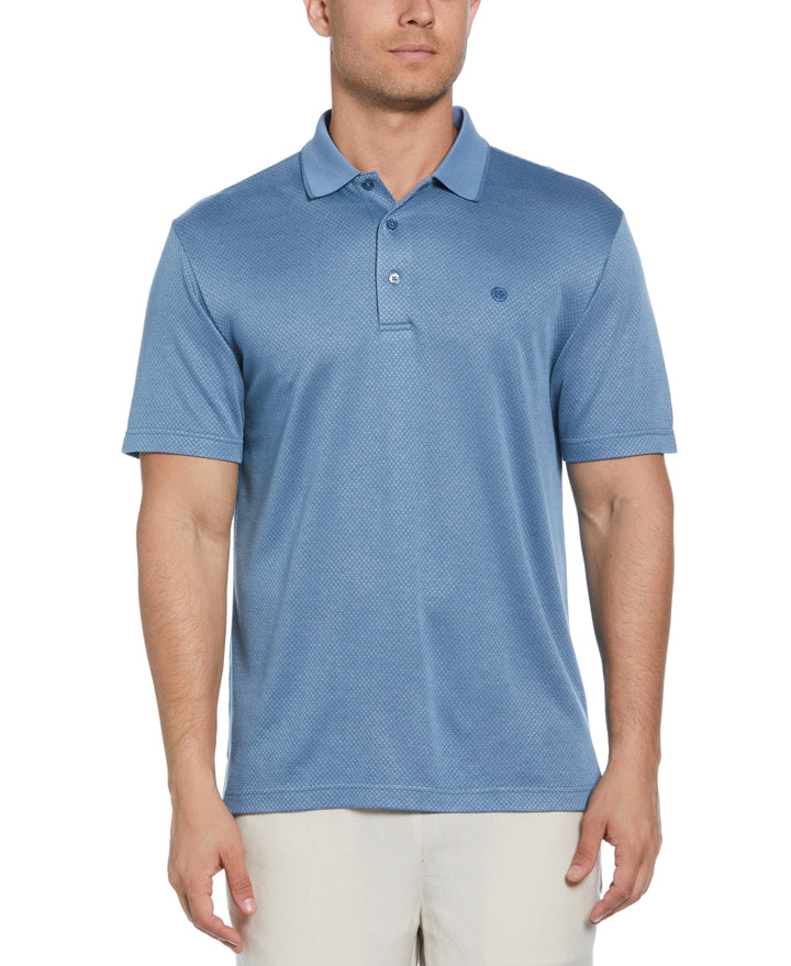 Diamond Jacquard Polo Shirt (Blue Shadow) 