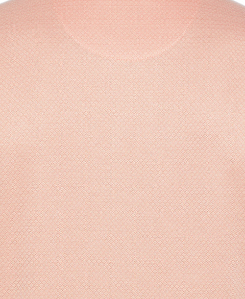Diamond Jacquard Polo Shirt (Tropical Peach) 